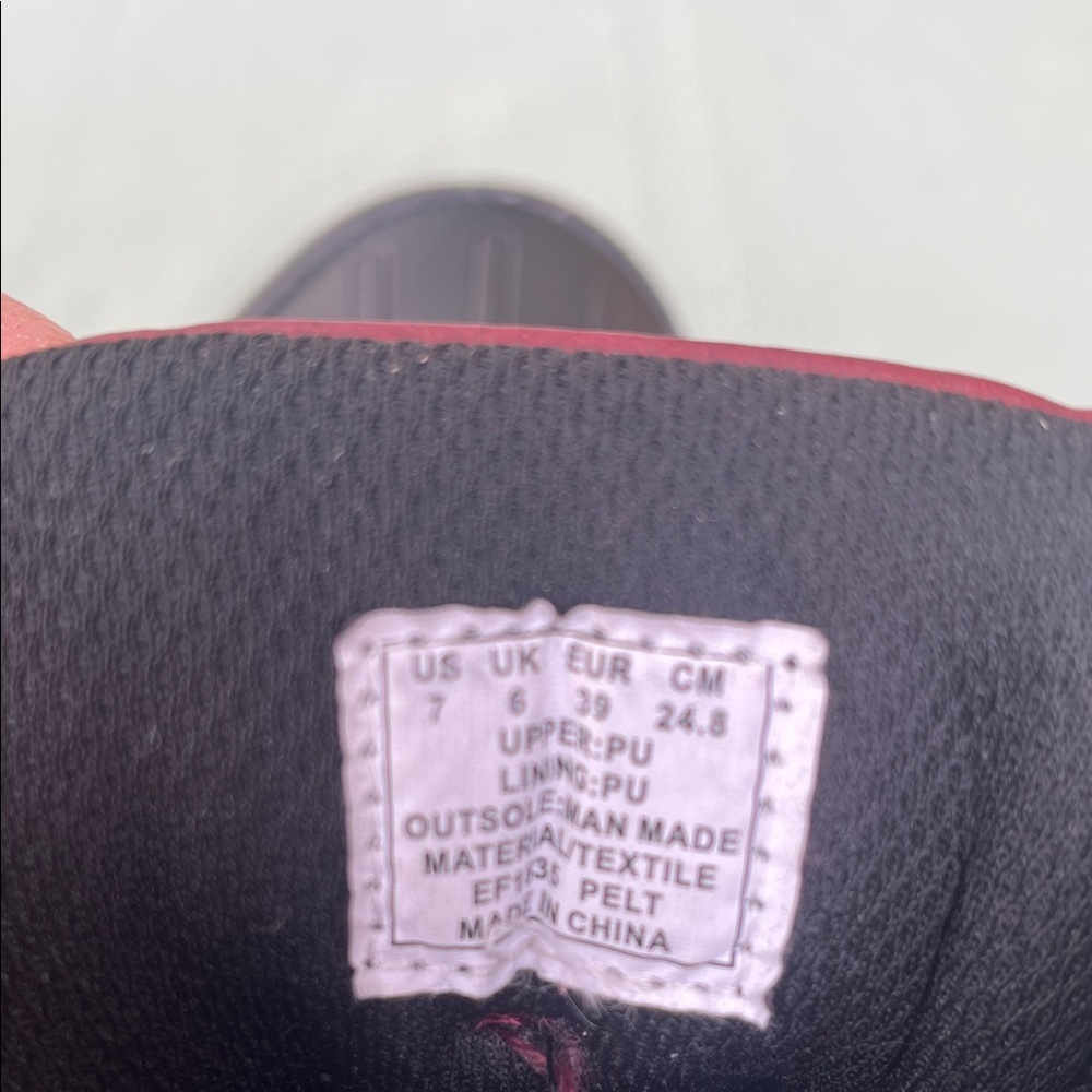 RBX Burgundy and Black Waterproof Ankle Boots size 7 - Picture 6 of 6